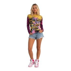 NWOT Teddy Fresh X Trixie Mattel Mesh Hip Hop Graphic Top Size Large